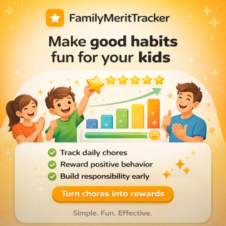 Chore Chart for Kids — Free Reward System App | FamilyMeritTracker